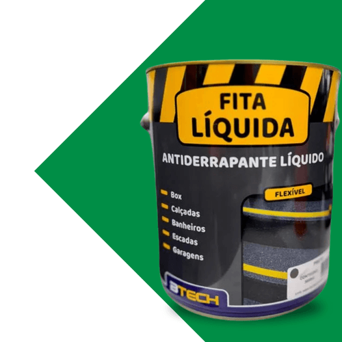 Fita Liquida Antiderrapante Verde Neon 5Kg - Btech