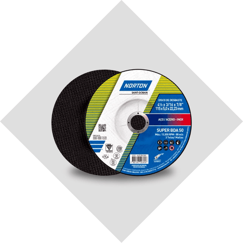 Disco De Desbaste Ferro 4,5 BDA 50 - Norton