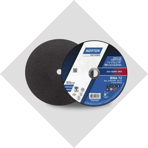 Disco Corte Fino 4,5X1,0MM BNA 12 - Norton