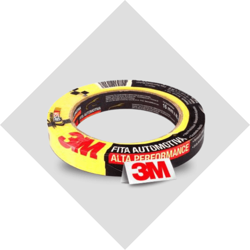 Fita Crepe 16MM X 40M (Amarela) Alta Perf. 3M