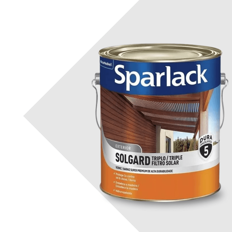 Verniz Triplo Brilho Natural Solgard 3,6L - Sparlack