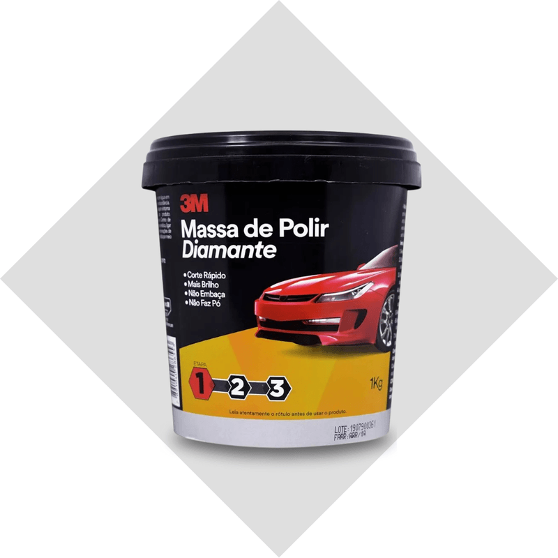 MASSA DE POLIR 2 BASE AGUA DIAMANTE - 1KG 3M