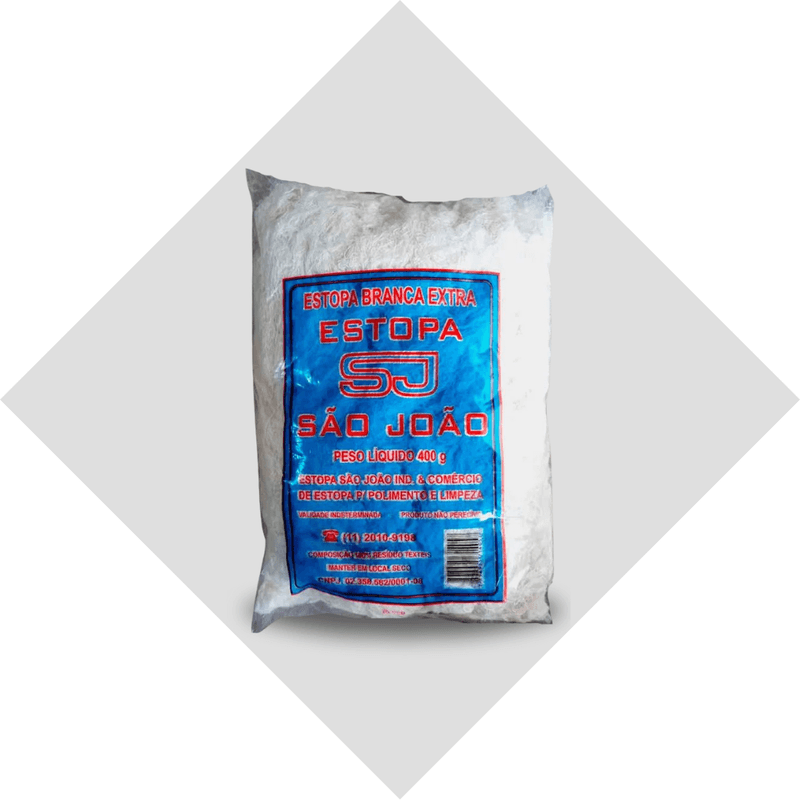 Estopa Extra P Polimento 400G - Estopas Sao Joao
