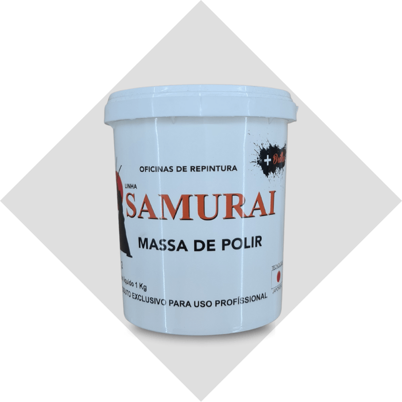 Massa De Polir Base Agua Samurai 1kg Bt Refinish