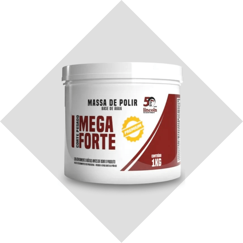 Massa P Polir Base Agua Mega Forte 1 - Lincoln