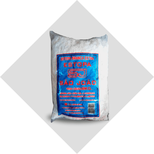 Estopa Extra P/ Polimento 2KG - Estopas São João