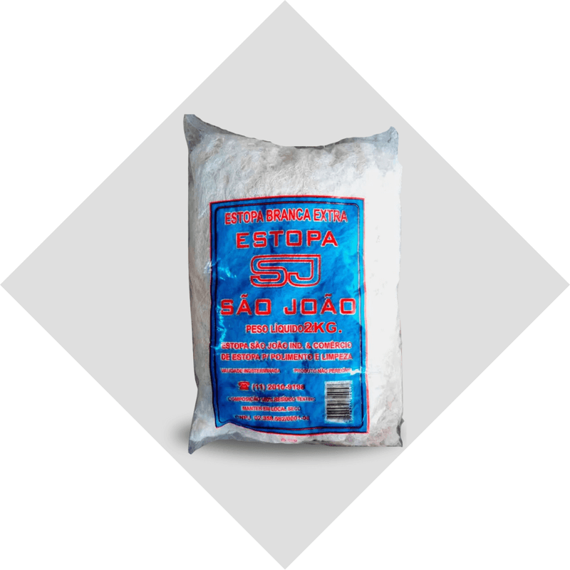 Estopa Extra P Polimento 2KG - Estopas Sao Joao