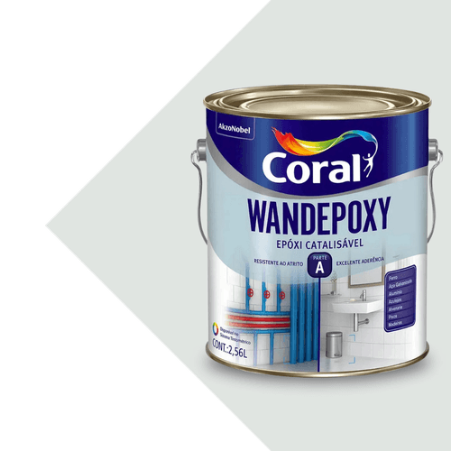 Tinta Coral Epóxi Brilhante Wandepoxy Branco Parte A - 2,7L