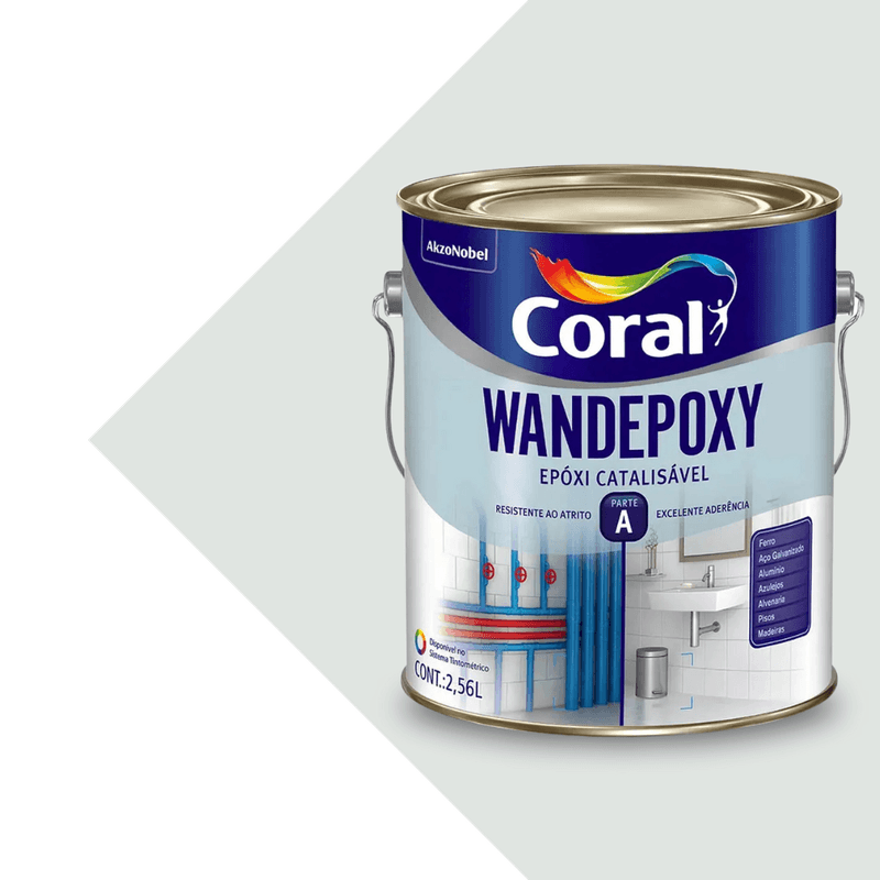 Tinta Coral Epoxi Brilhante Wandepoxy Branco Parte A - 2,7L