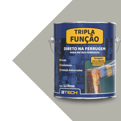 Esmalte Sintetico Cinza N6.5 Tripla Função 3,2L  Btech