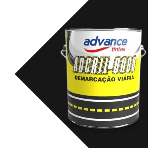 Tintas Para Demarcação Preto Adcril 3,6L - Advance