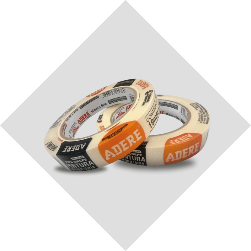 Fita Crepe Uso Geral 427 - 18MM X 50M - Adere