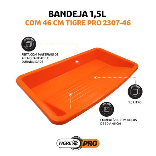 BANDEJA PRO 46CM 1,5L 2307-46 TIGRE