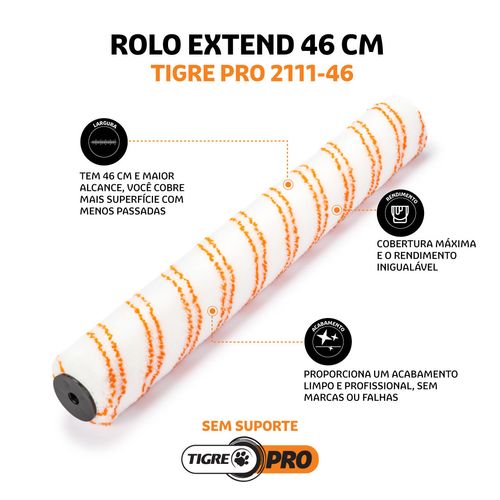 ROLO PINTURA PRO PA 2111-46 DIA37 TIGRE