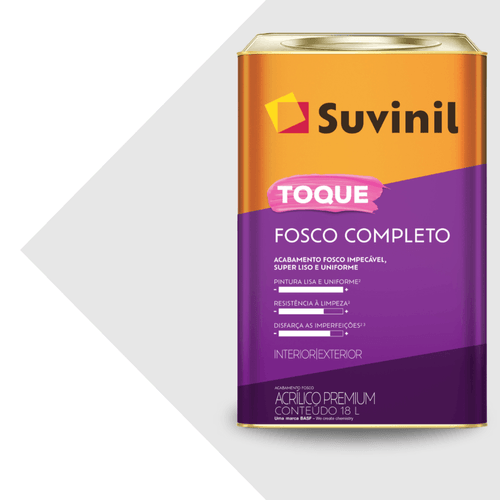 Tinta Acrilica Toque Fosco Completo Gelo 18l Suvinil