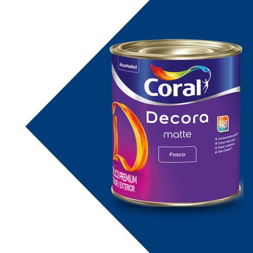 Tinta Acrílica Azul Puro Decora Matte Cor Do Ano Coral 800ml