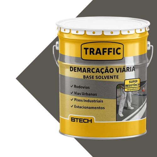 Demarcação Viaria Cinza Solvente 18L Traffic Btech