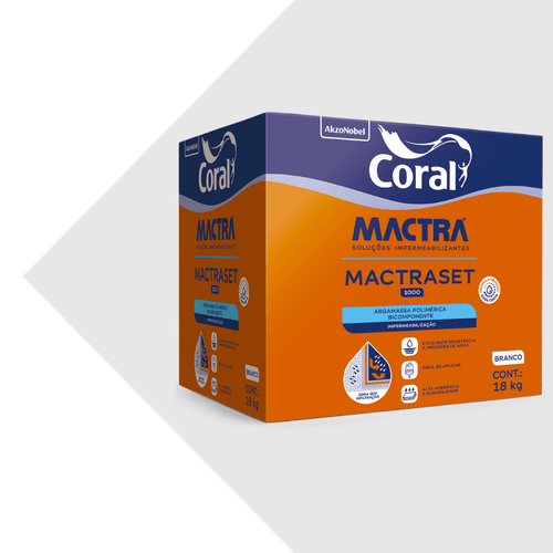 Impermeabilizante Mactraset 1000 Caixa 18Kg Coral