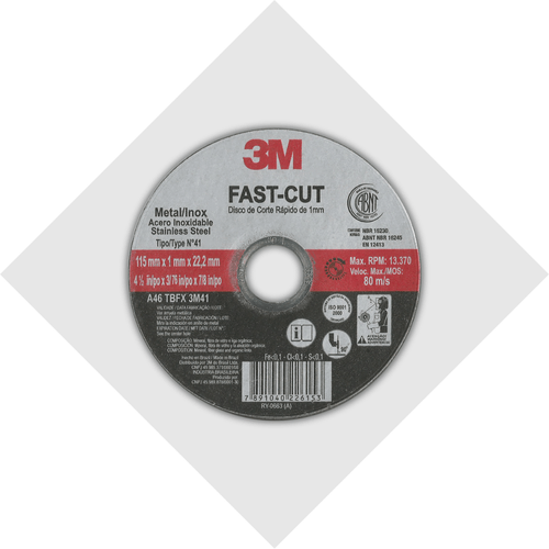 Disco Corte Fast Cut 115x1,2x22,2 3M