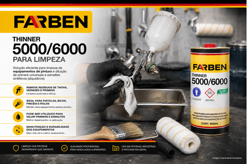 Thinner Para Limpeza 5000/6000 Farben 900ml