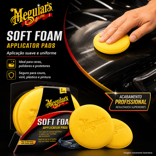 Soft Foam Aplicator Pads Pacote Com 2 unidades Meguiars