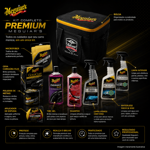 Kit Premium Meguiars e Trocar Autos Antigos