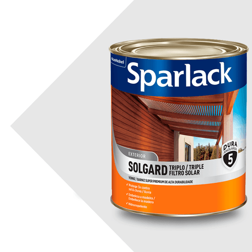 Verniz Solgard Tripo Filtro Solar Natural Acetinado 900ml Sparlack
