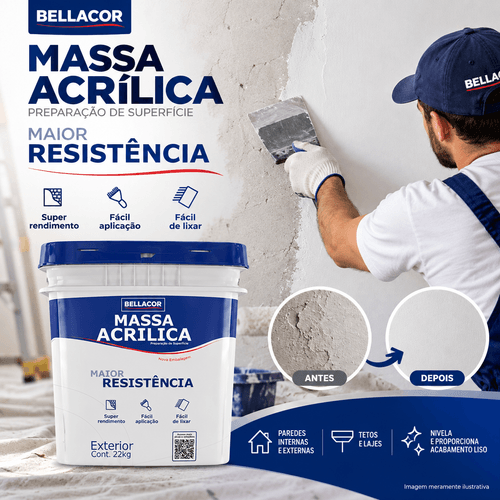 Massa Acrílica 22Kg Bellacor